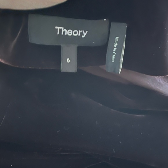 Theory, Off-The-Shoulder Velvet Midi-Dress, Size 6 - Picture 9 of 9